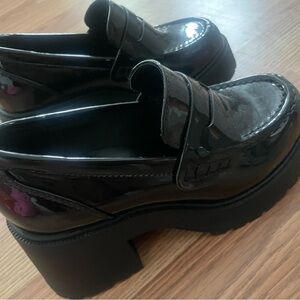 Black Patent Leather Women's Loafers